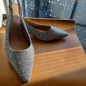 Sparkle Sling Back Kitten Heels *New